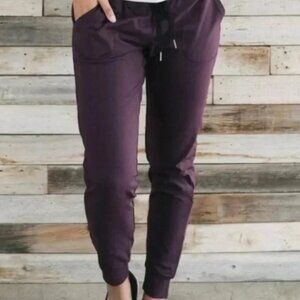 Zyia Active Plum Unwind Mid Rise Joggers